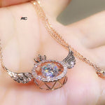 Collar de circonitas con alas de ángel - Más que una Joya, una Presidencia Celestial