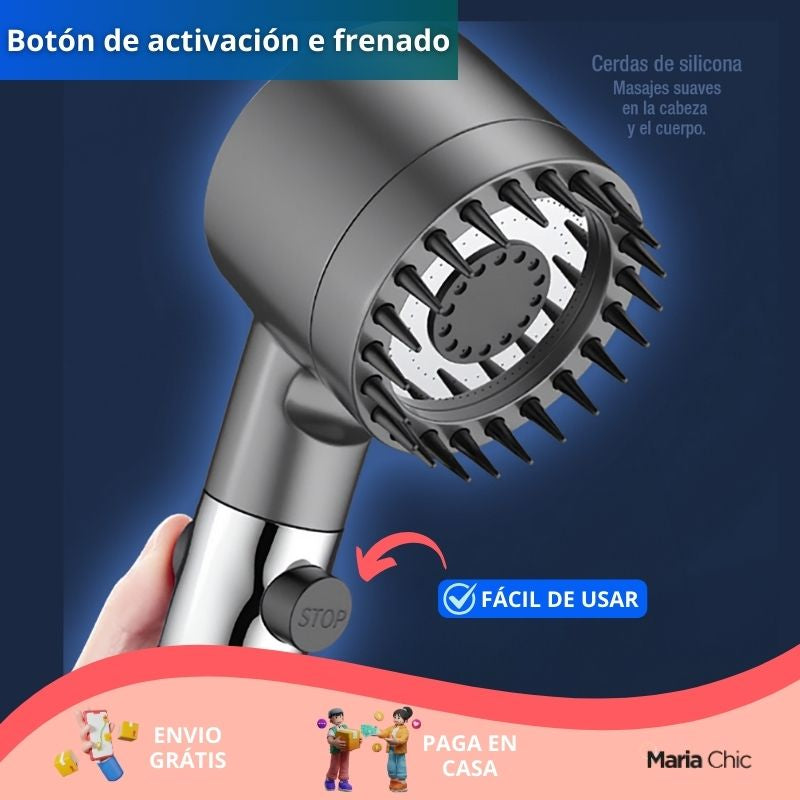 Cabezal Ducha Masajeadora Baño | Potente y Ahorrador