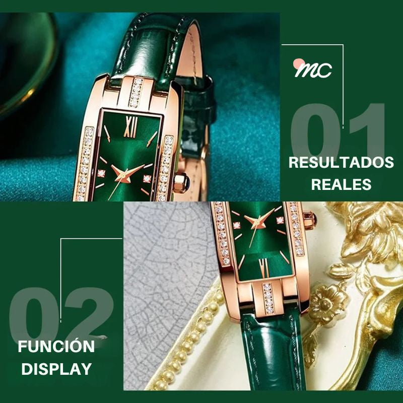 Reloj Vintage Color Esmeralda: Hoy con Regalo