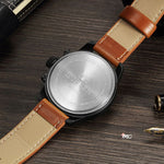 Llegó a María Chic Reloj Curren 8225 en Cuero Estilo Vintage