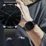 Reloj minimalista Innovador Black - La Esencia del Estilo Masculino.