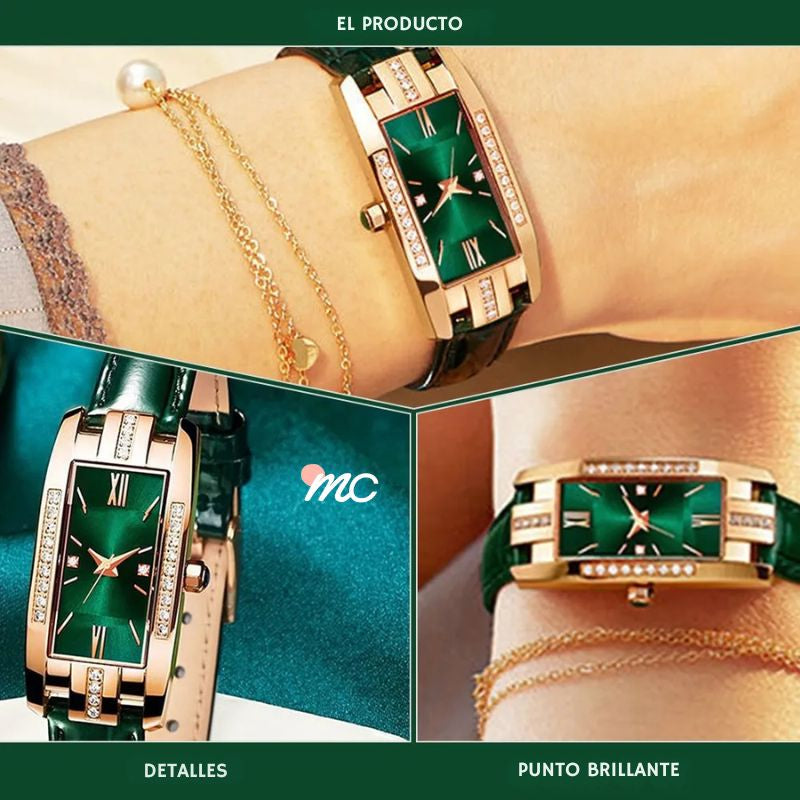 Reloj Vintage Color Esmeralda: Hoy con Regalo