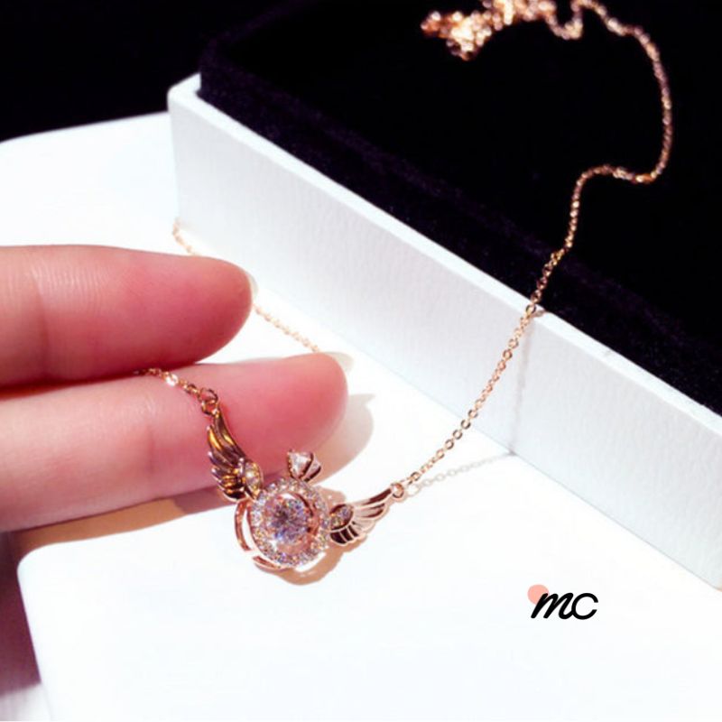 Collar de circonitas con alas de ángel - Más que una Joya, una Presidencia Celestial