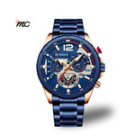 Relógio cronógrafo Maria Chic Curren 8395 em aço inoxidável