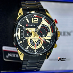 Relógio cronógrafo Maria Chic Curren 8395 em aço inoxidável