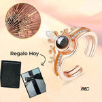 Anillo "Te Amo" en los 100 Idiomas - Hoy tem caja de regalo